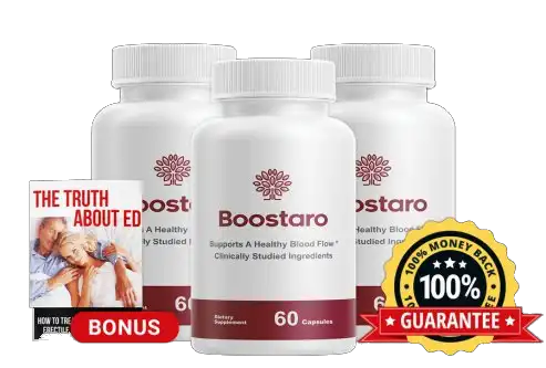 Boostaro three bottle package for daily male wellness support